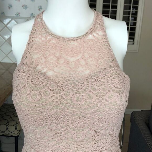 Sequin Hearts Pink Mini Dress Size 3 - Picture 3 of 13